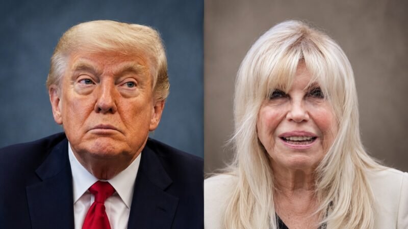 AI-assisted editorial illustration of Nancy Sinatra and Donald Trump for a Nancy Sinatra quote fact-check.